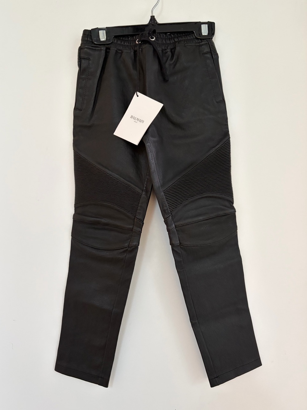 Balmain | NWT Black Moto-Style Jogger Jeans